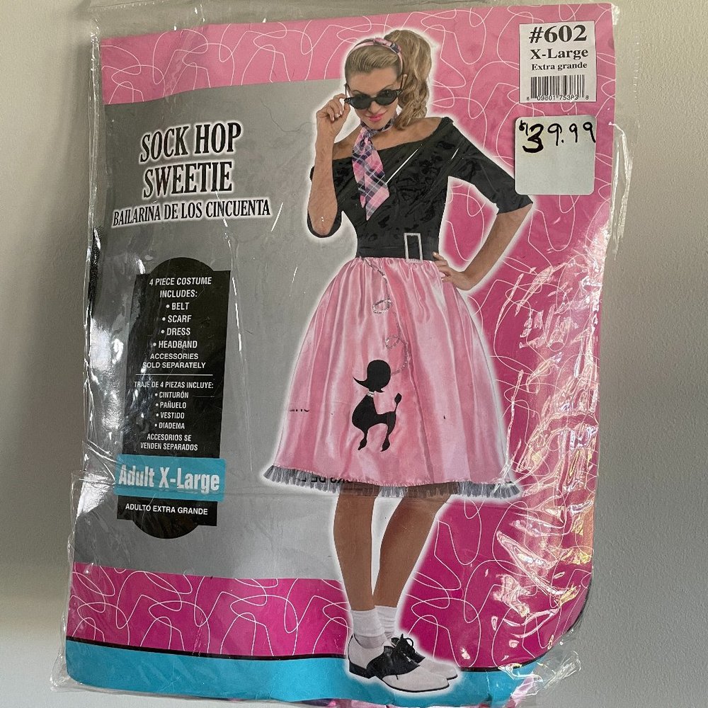 Sock Hop Sweetie Pink and Black Dress